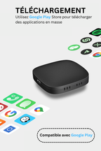 Carlinky Adaptateur Sans Fil 3-en-1 CarPlay & Android Auto