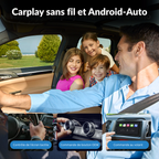 Carlinky Adaptateur Sans Fil 3-en-1 CarPlay & Android Auto