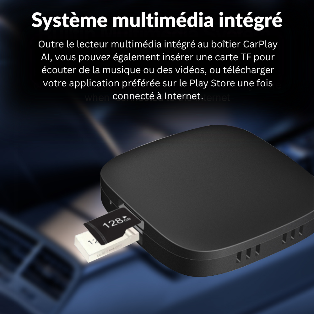 Carlinky Adaptateur Sans Fil 3-en-1 CarPlay & Android Auto